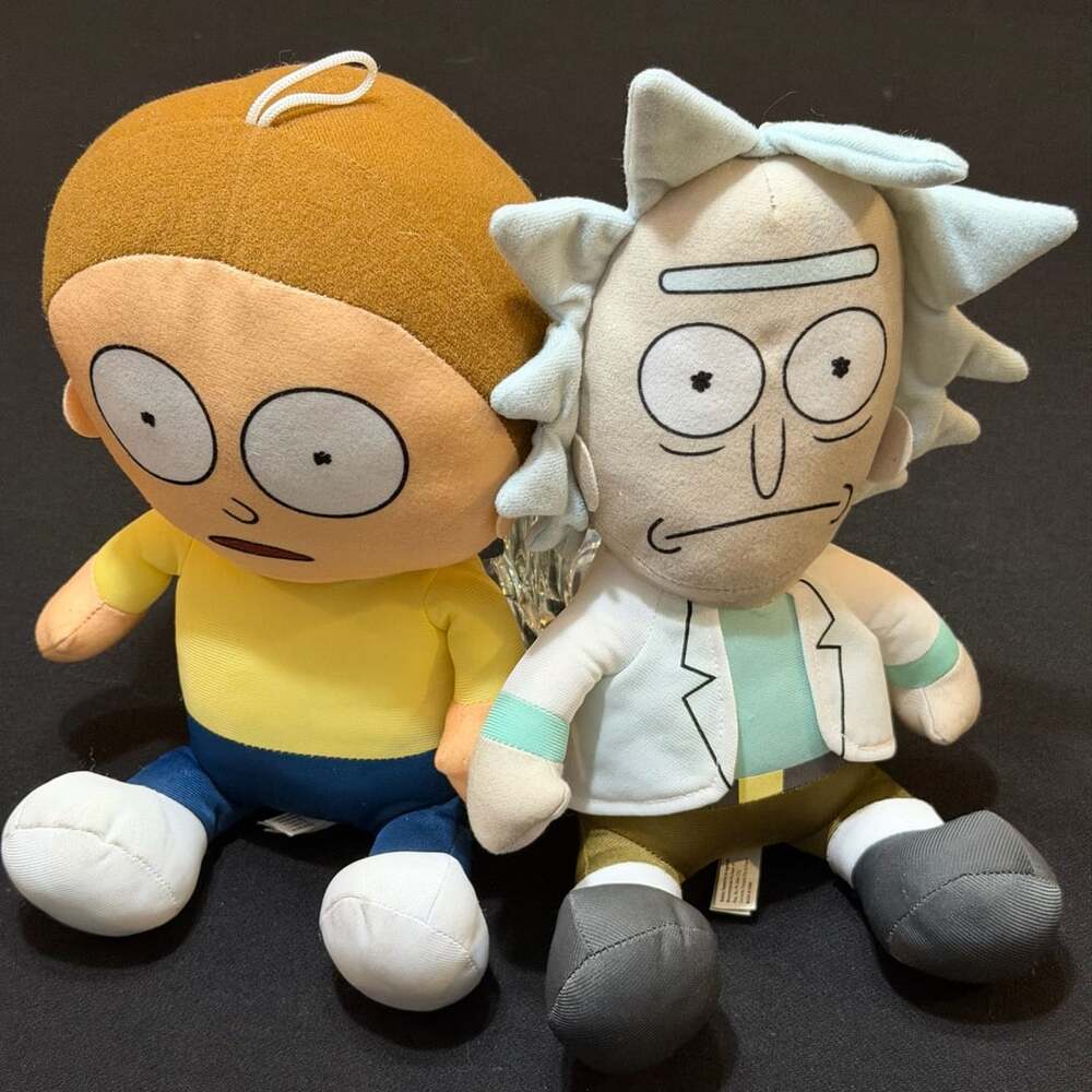 Rick and Morty 11” Plush Stuffed Toy Set of 2